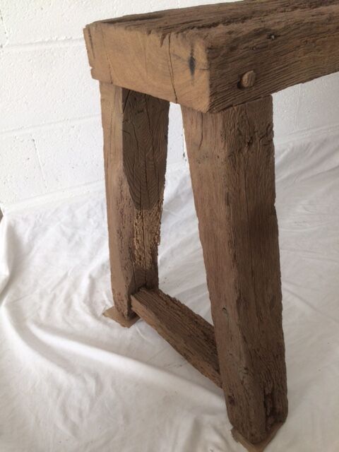 Workbench out of his barn wood