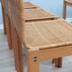 Chaises courbées en osier et bois années 1970, lot de 6