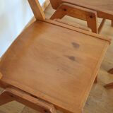 Set of 12 Scandinavian chairs compass feet