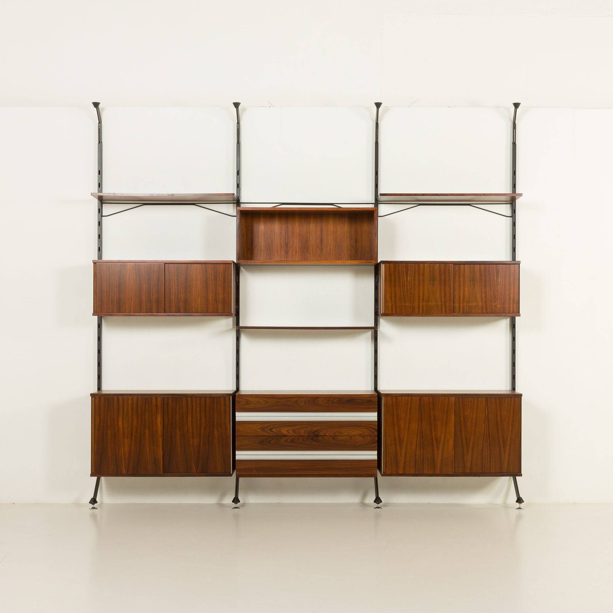Ico Parisi rosewood wall unit for MIM, Italy 1960s