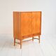 Elm and root veneer cabinet by AB Seffle Möbelfabrik, 1950s