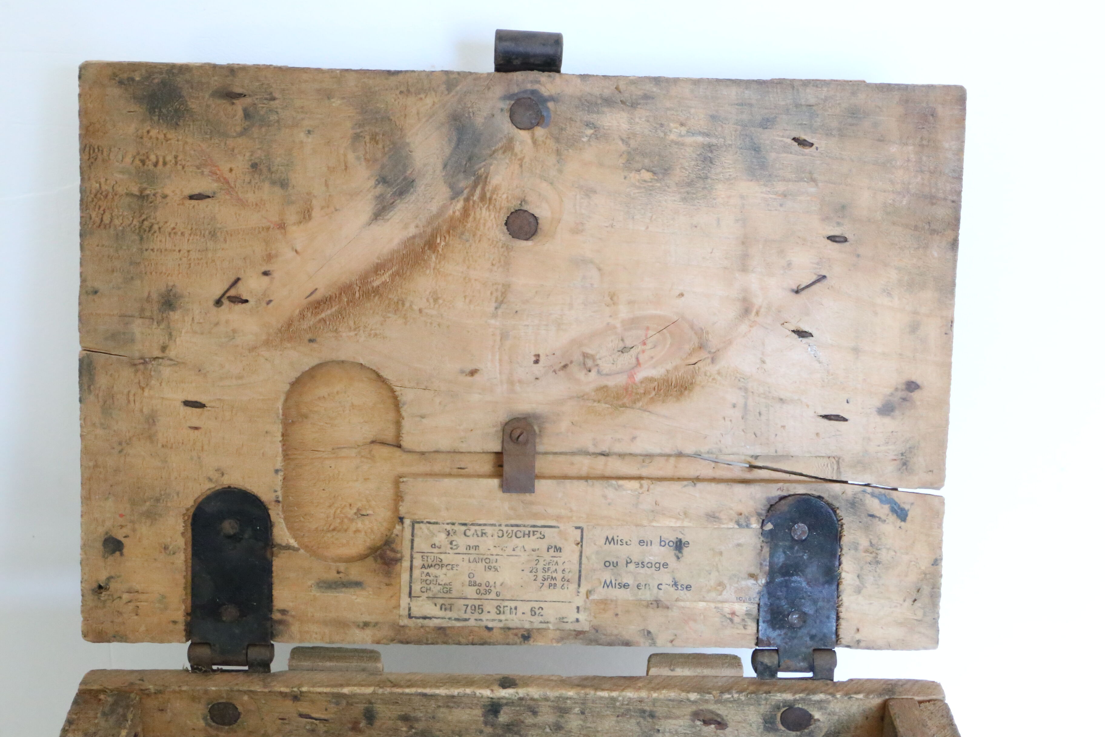 Former ammunition crate