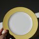 4 yellow L'amandinoise vintage dinner plates