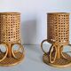 Paire de lampes de chevet bambou