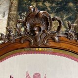 Triptych mirror of brot walnut period napoleon iii xix th century