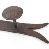 Vintage brutalist metal hook 1970