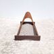 Vinyl holder in wood and fabric