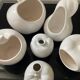 Set of 6 vintage ceramic fruit vases/cachepots