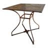 Wrought iron pedestal table