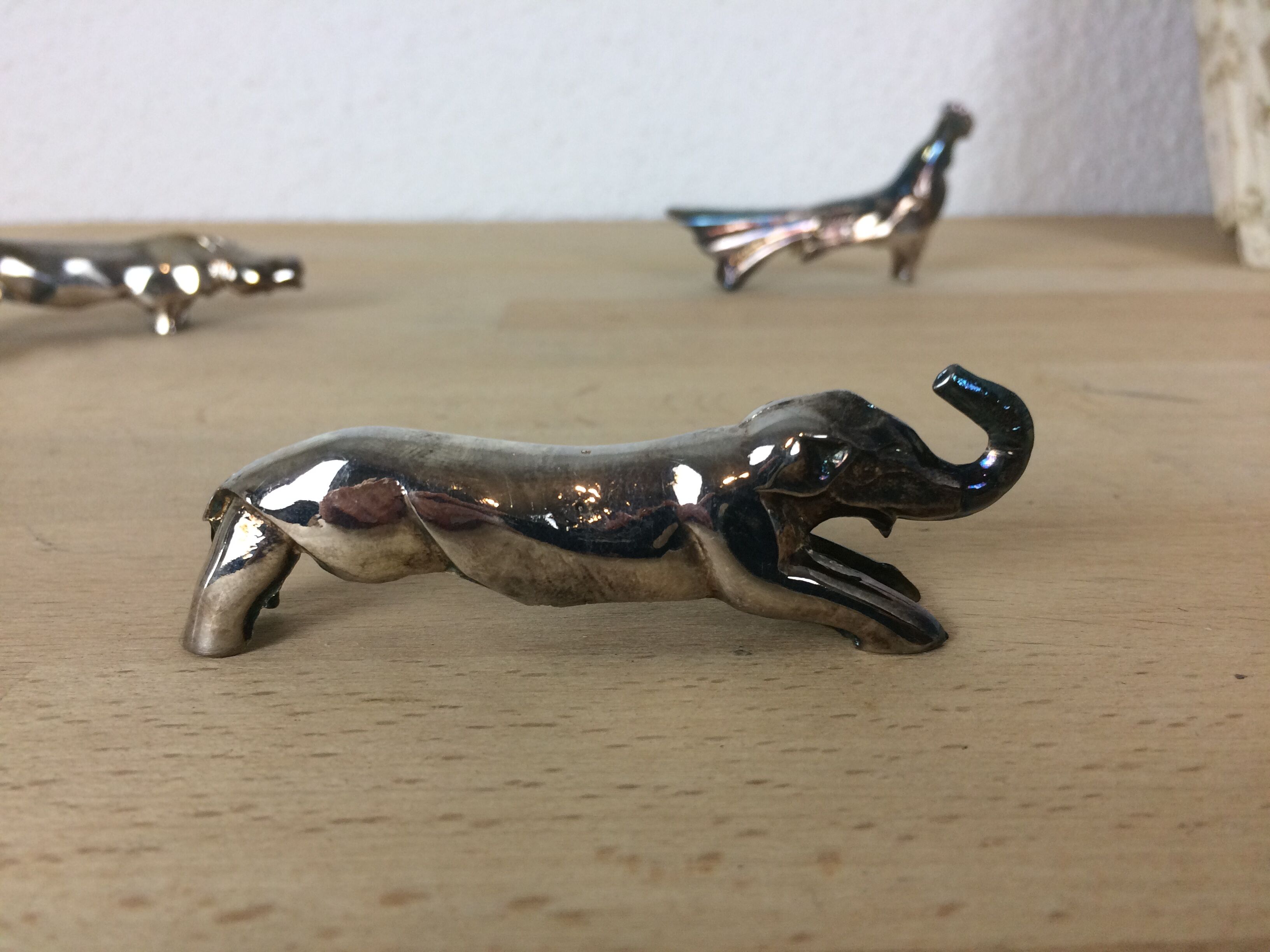 Set of 6-door metal animal knives