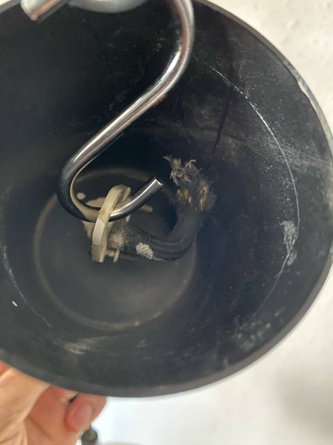 Scandinavian vintage bubble glass tulip pendant light