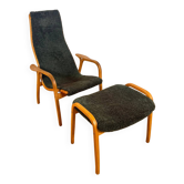 Fauteuil Lamino vert par Yngve Ekström pour Swedese, 1960