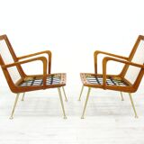 Fauteuils Boomerang par Hans Mitzlaff pour Eugen Schmidt, Allemagne, années 1950