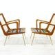 Armchairs by Hans Mitzlaff for Eugen Schmidt, Germany, 1950