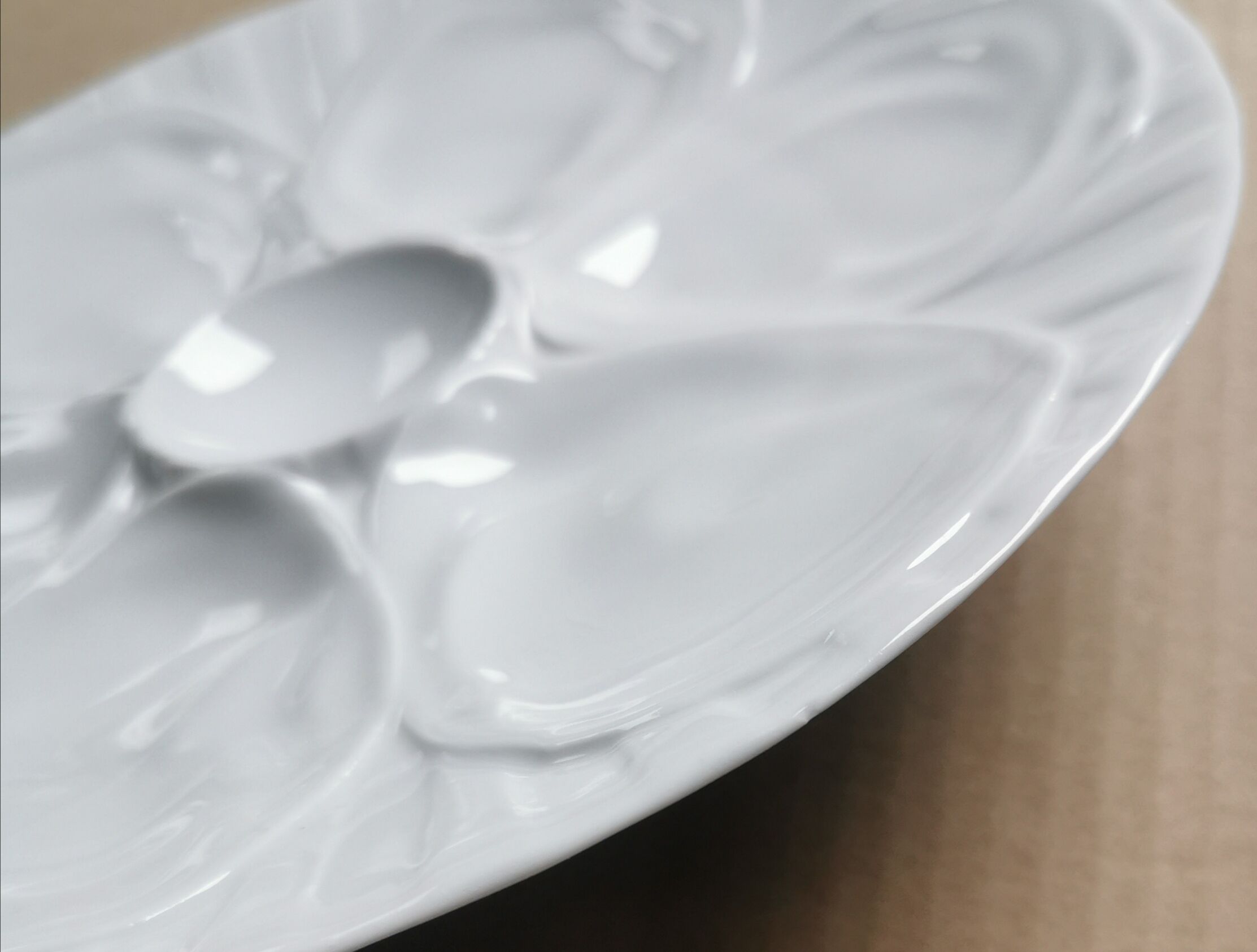 Ensemble de 6 assiettes Pillivuyt porcelaine blanche