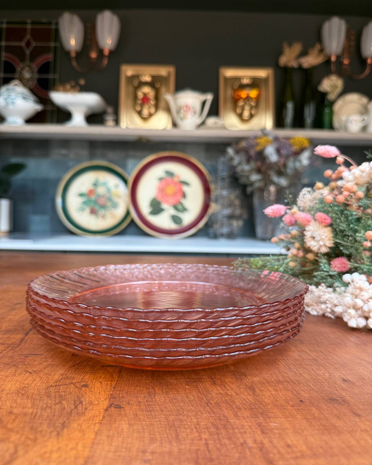 Set of 6 Rosaline dessert plates