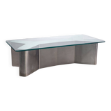 Table Ypsilon en acier inoxydable, années 1970
