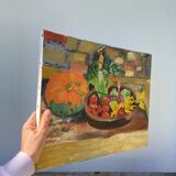 Still life painting oil on canvas