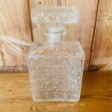 Vintage rectangular whisky decanter 70s