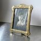 Antique metal frame  18 cm  x 13.5  cm