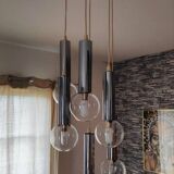 Suspension lustre cascade vintage 1960 70