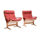 Pair of siesta Alcantara chairs by Ingmar Reilling for Westnofa