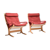 Pair of siesta Alcantara chairs by Ingmar Reilling for Westnofa