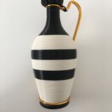 White and black scoubidou bottle
