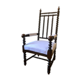 Fauteuil à haut dossier de style Louis XIII