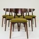 Chaises de salle à manger moderne design vert sauvage
