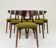Chaises de salle à manger moderne design vert sauvage