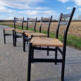 4 chaises Gessef par la manufacture Consorzio Sedie Friuli