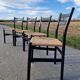 4 Gessef chairs by the Consorzio Sedie Friuli manufacturer.