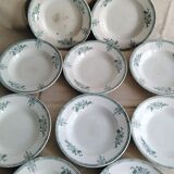 Set of 10 hollow plates