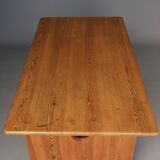 Table en pin suédois par Gilbert Marklund pour Furusnickarn Ab, années 1960