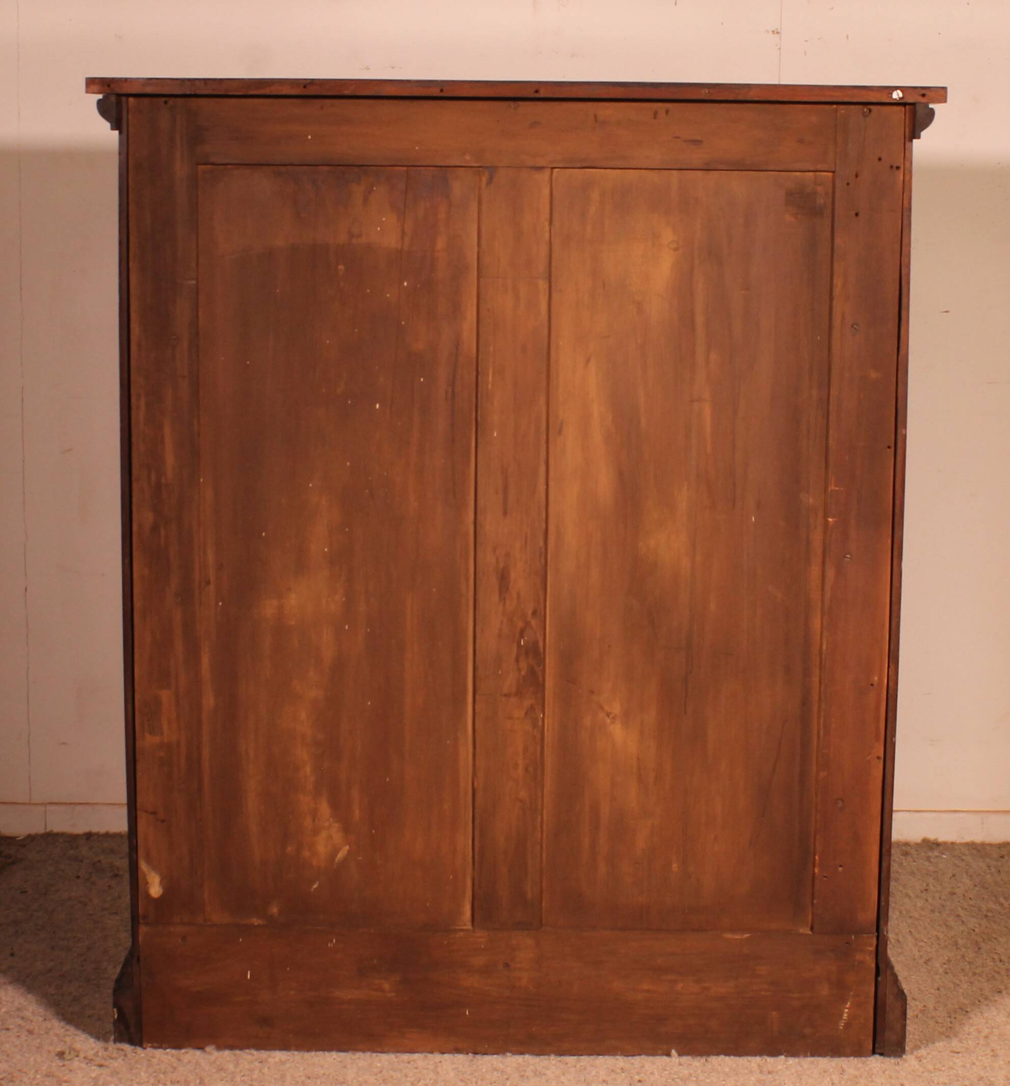 open mahogany library William IV circa 1830-England with drawer