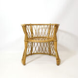 Rattan children's chair from the 1960s to 1970