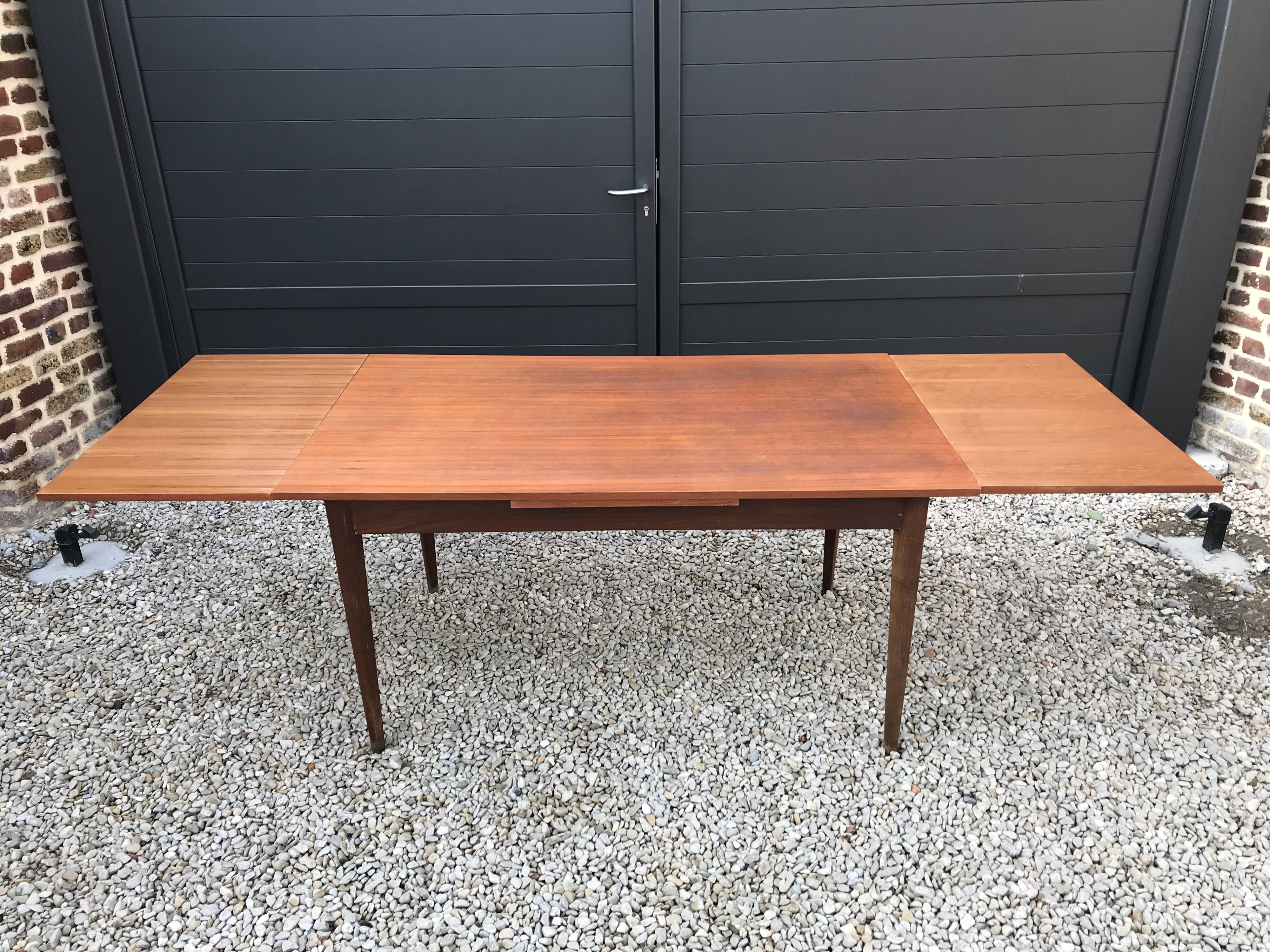 Scandinavian teak rap table