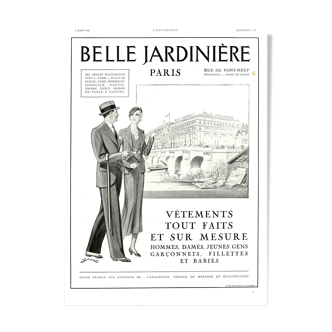 Affiche vintage années 30 Belle Jardiniere 30x40cm