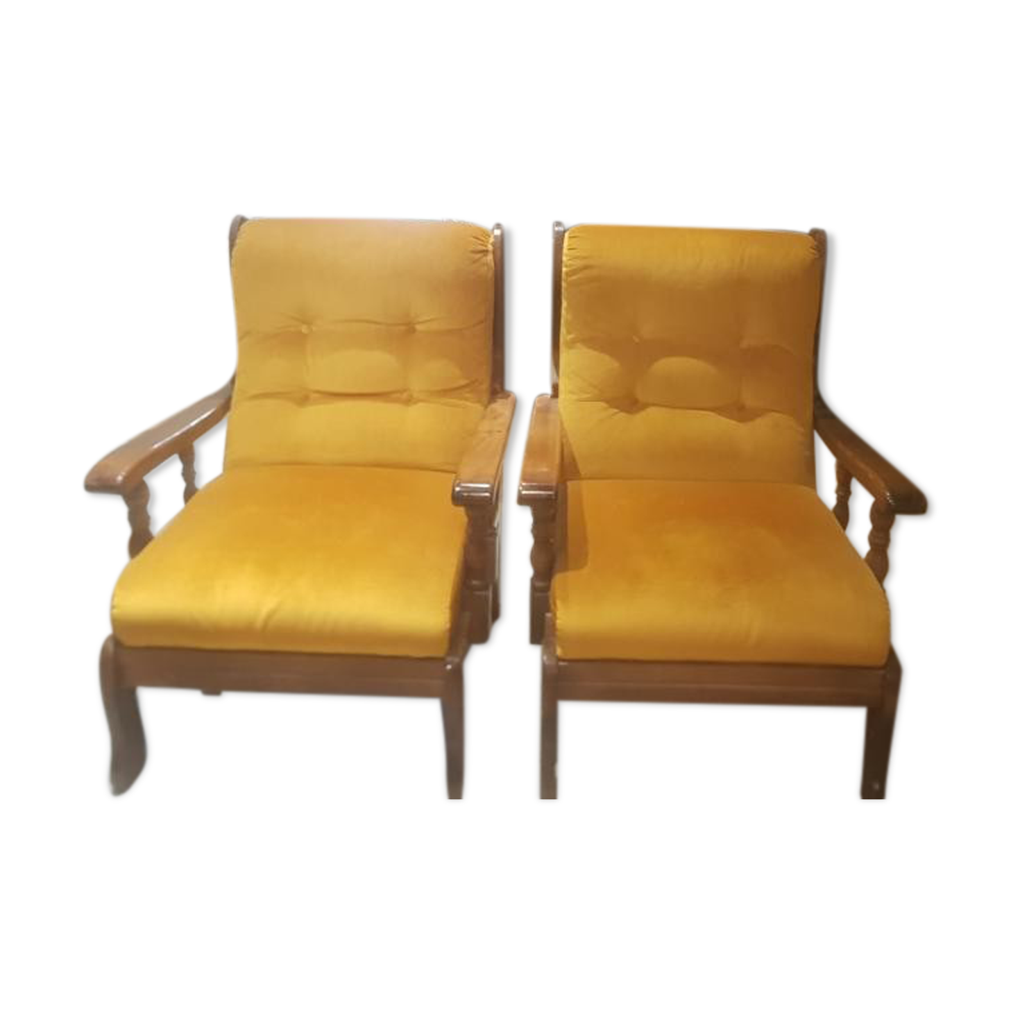 Lot de deux fauteuils vintage