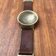 Mid-Century Bronze and Leather Armrest Bowl or Ashtray, 1960s