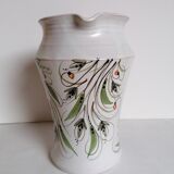 Enamelled pitcher signed by Mr. B.