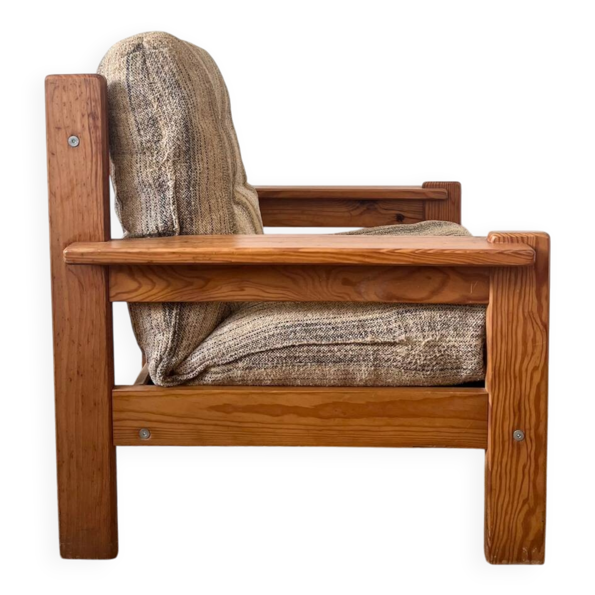 Fauteuil en pin vintage 70/80