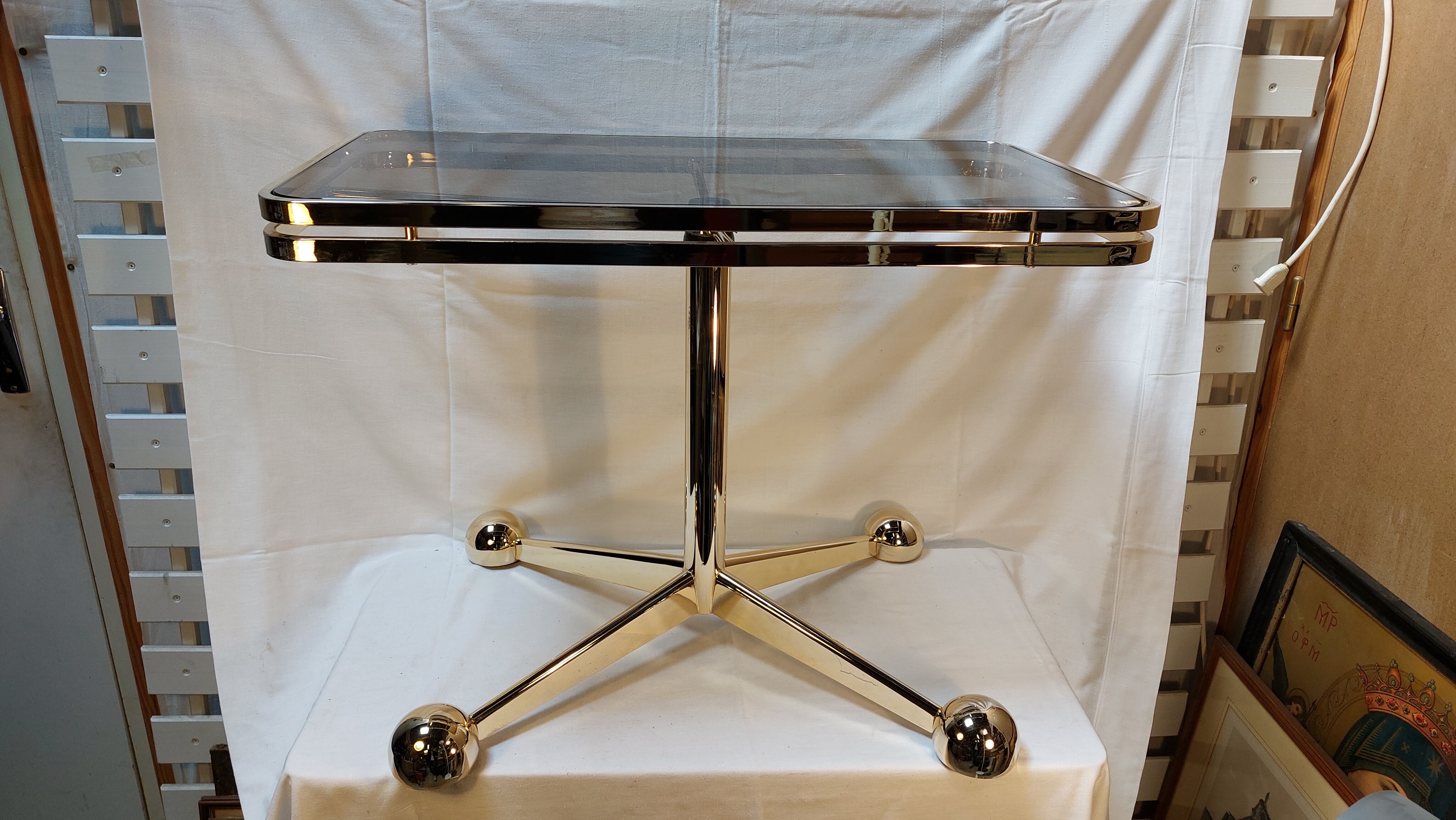 Italian vintage rolling side table - Arredamenti Allegri Parma