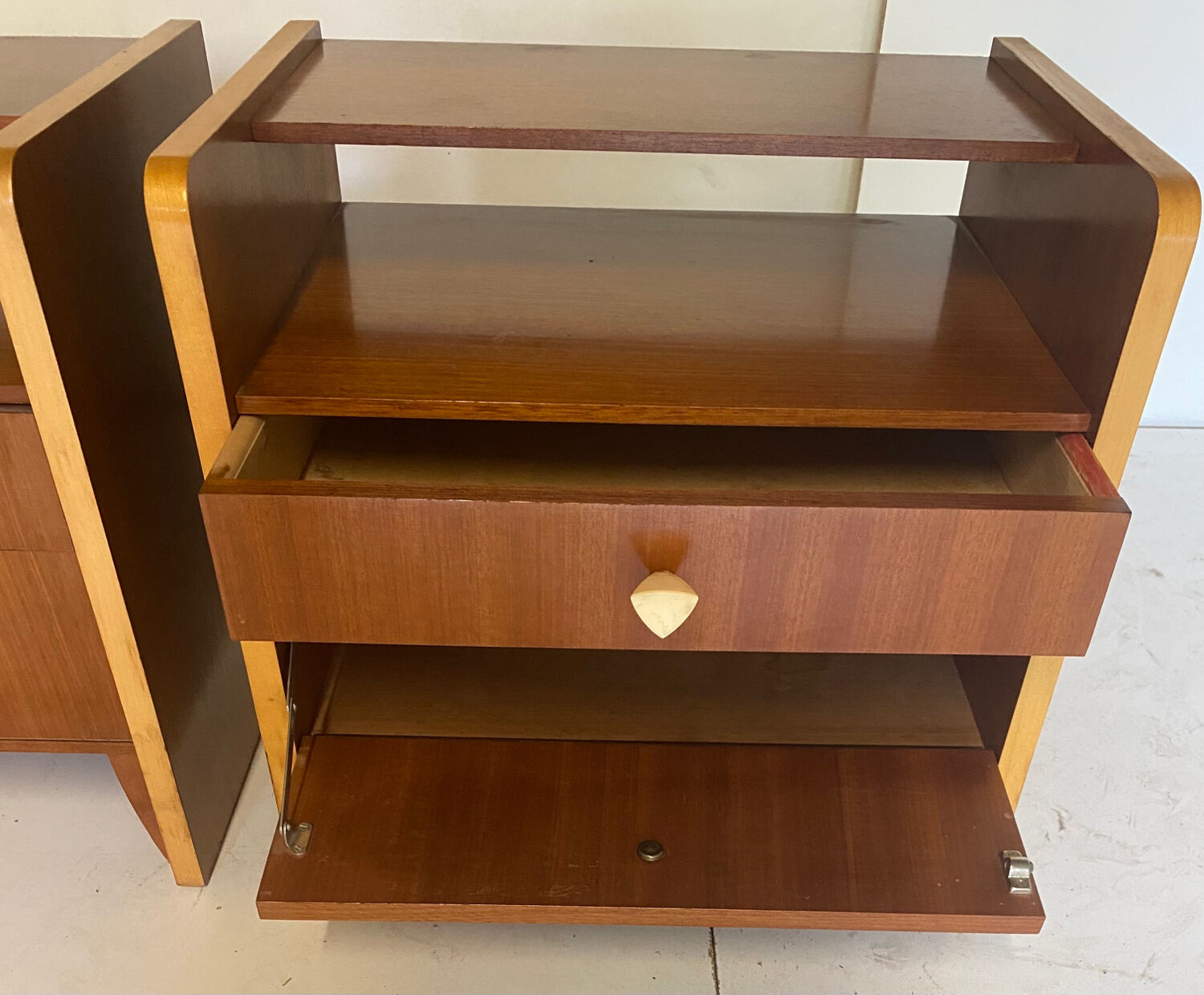 Vintage bed and bedside tables from 1957