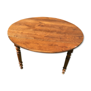 table ronde à rabats
