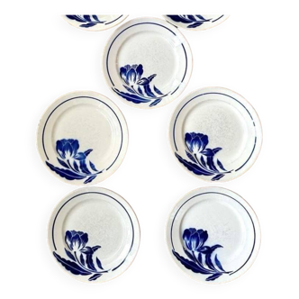 Lot de 5 assiettes plates Badonviller