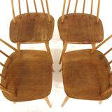 Set of 4 "Fanett" teak chairs by Ilmari Tapiovaara, Sweden, 1960