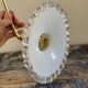 Vintage wall lamp in white opaline electrified to nine