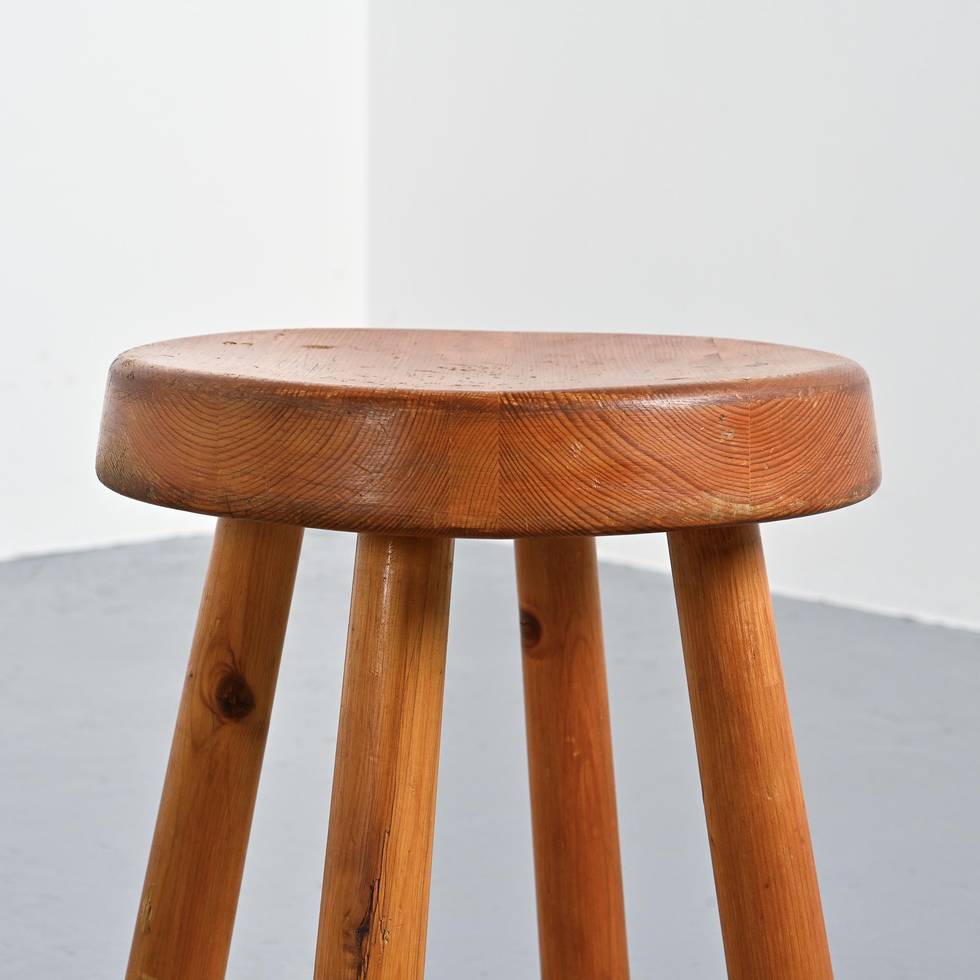 Club Stool by Charlotte Perriand, 1970s